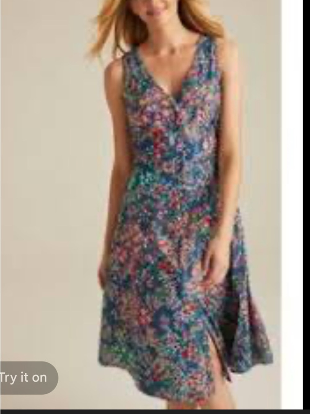 Long Tall Sally (LTS) Floral Dress; Tag Says US 14 12524